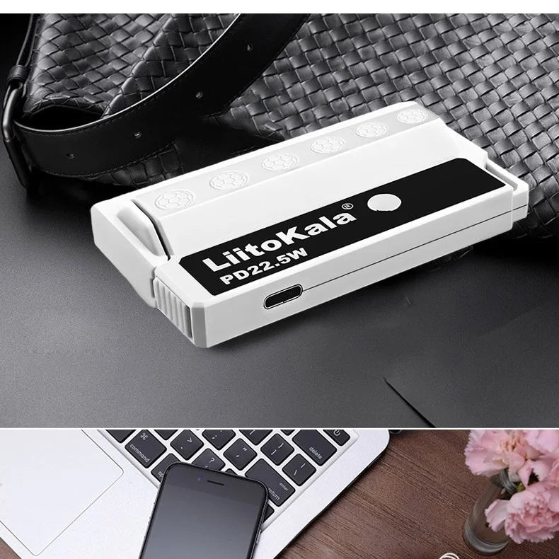 Tidesmit 22.5W Fast Portable Charger - Compact Power Bank for Multi-Devices Tidesmit