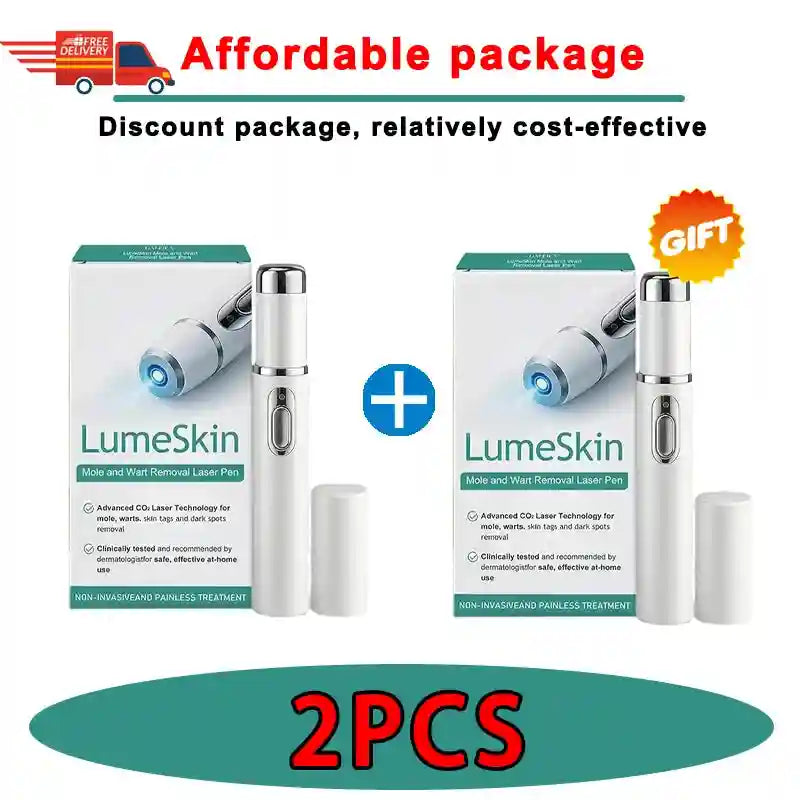 Blue Light Skin Tag & Wart Removal Pen | Precision Wellness Tool Back Massage Instrument Pack of 2 Tidesmit