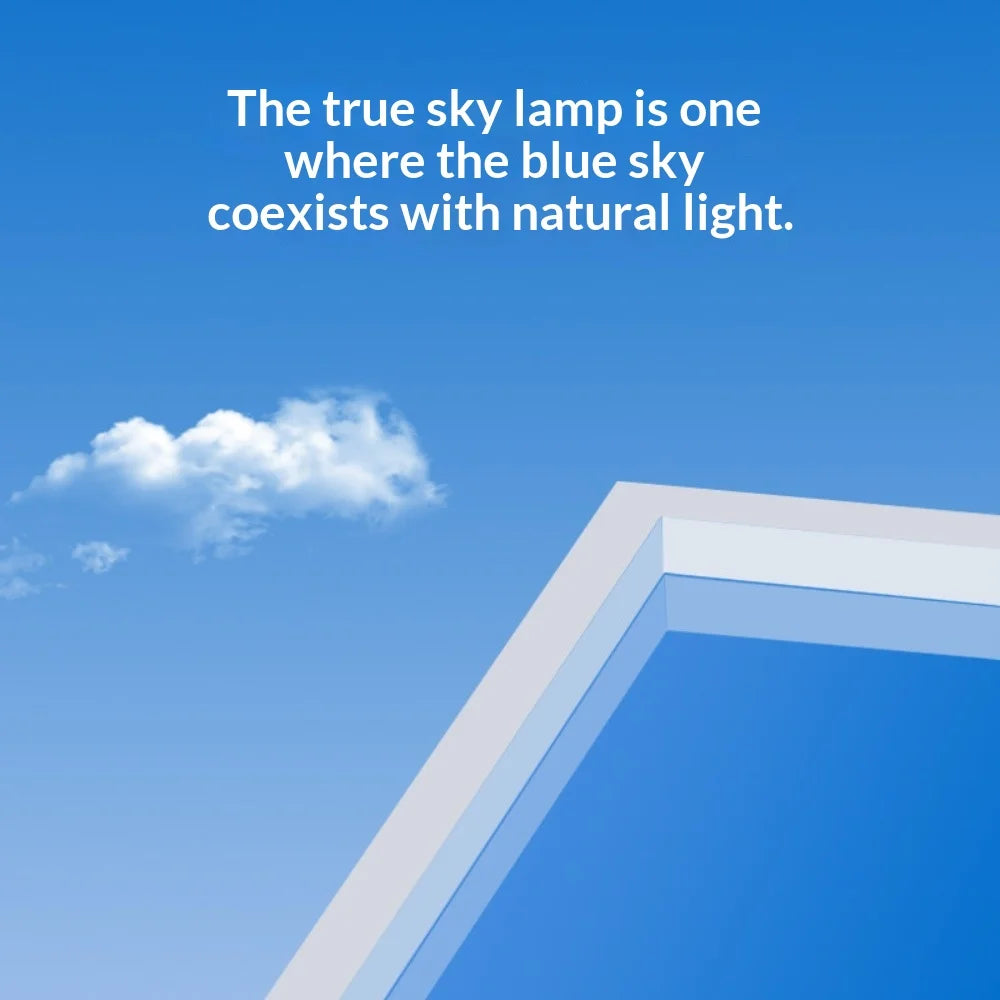 Smart Sky LED Ceiling Lamp Ultra Thin Artificial Sun Blue Sky Light PC Aluminum Simulated Daylight Kitchen Bathroom Home Decor