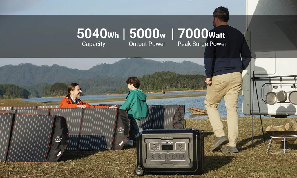 Home Storage Power Station Solar Generator Energy System Portable 5000w Charging Station