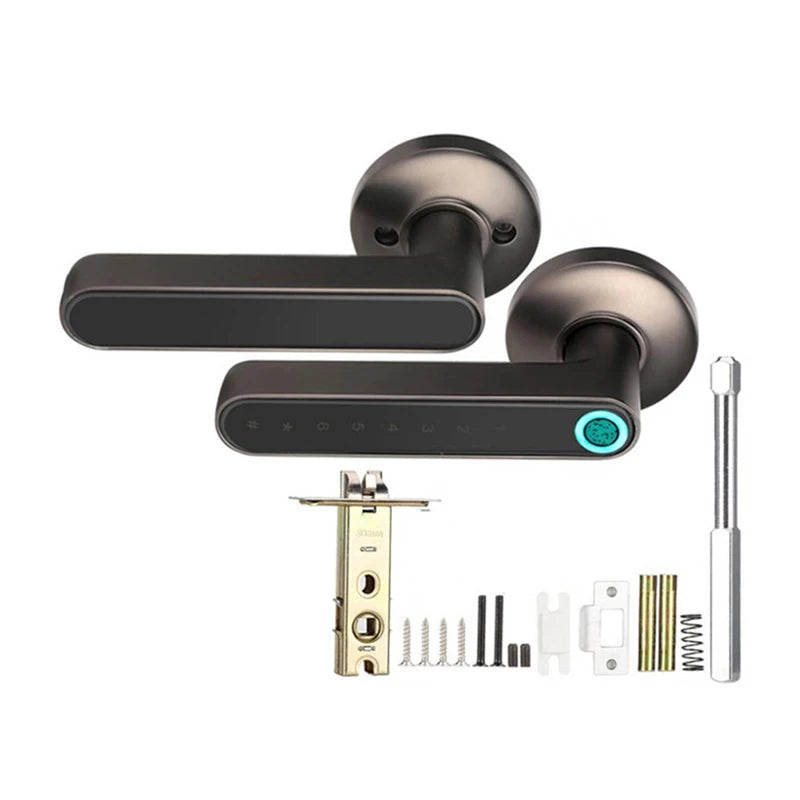 WAFU 016 Fingerprint Smart Lock Password Handle Bed Room Lock Tuya Bluetooth Password Door Lock Zine For Home Hotel