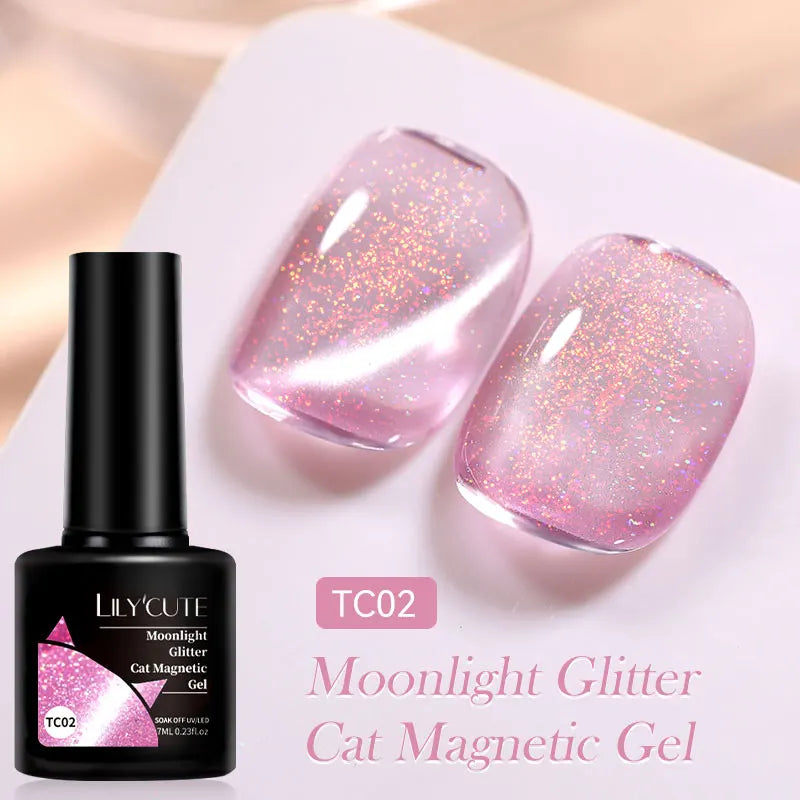 Magnetic Cat Eye Gel Nail Polish – Reflective UV Soak Off Kit Permanent Makeup Machines LC-T02 Tidesmit