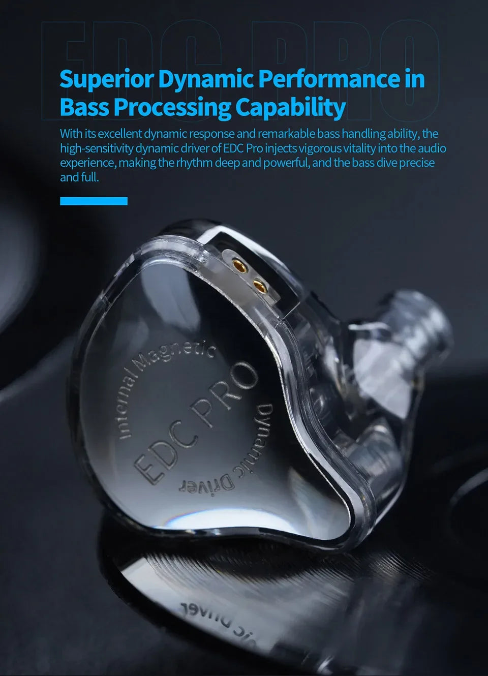 Tidesmit HiFi Wired In-Ear Monitors with Dual Dynamic Drivers Tidesmit