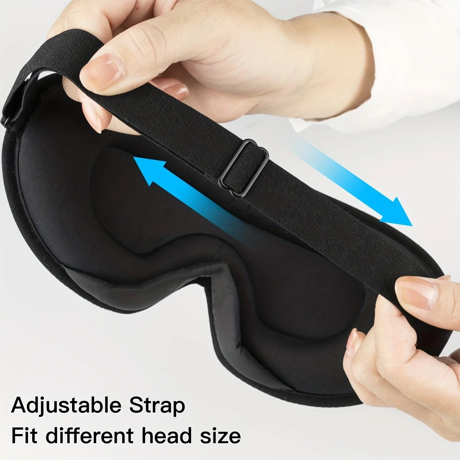 3D Sleep Mask for Men Women Soft Breathe Sleep Mask For Eyes,100% Blockout Light Eye Mask Travel Nap Rest Relax Sleeping