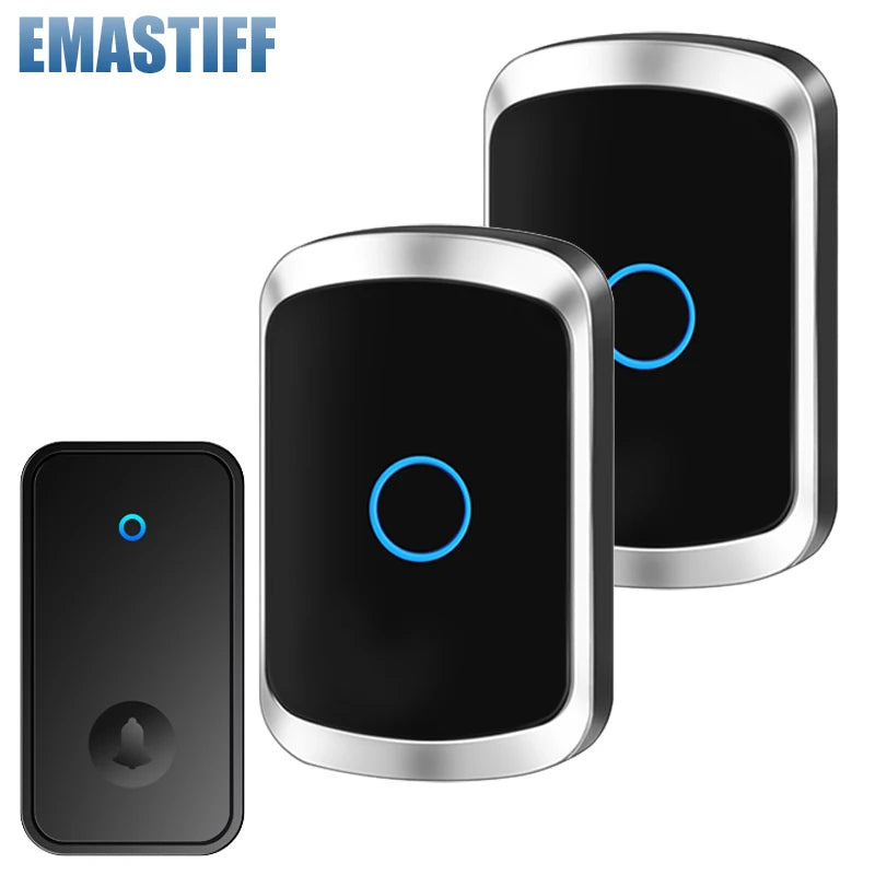 Self Powered Waterproof Wireless Doorbell Smart Home Without Battery Doorbell With Ringtone 150M Remote Receiver Bell