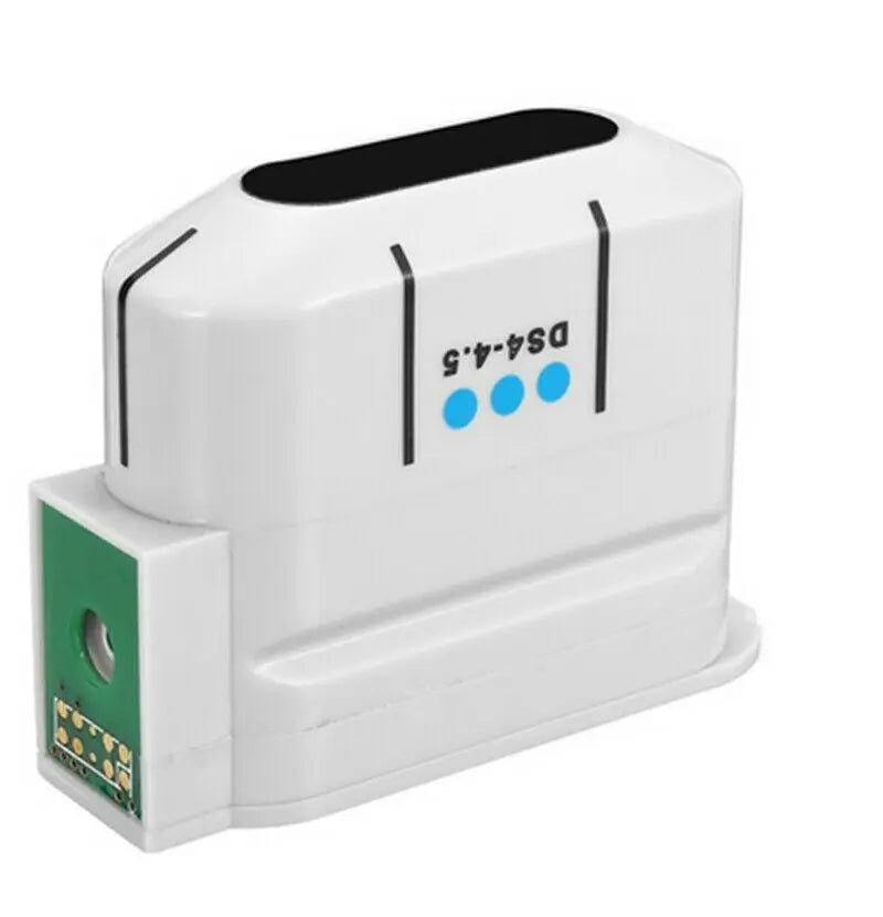White DS4-4.5 replacement HIFU cartridge for ultrasound facial anti-aging machine with 10,000 shot capacity.