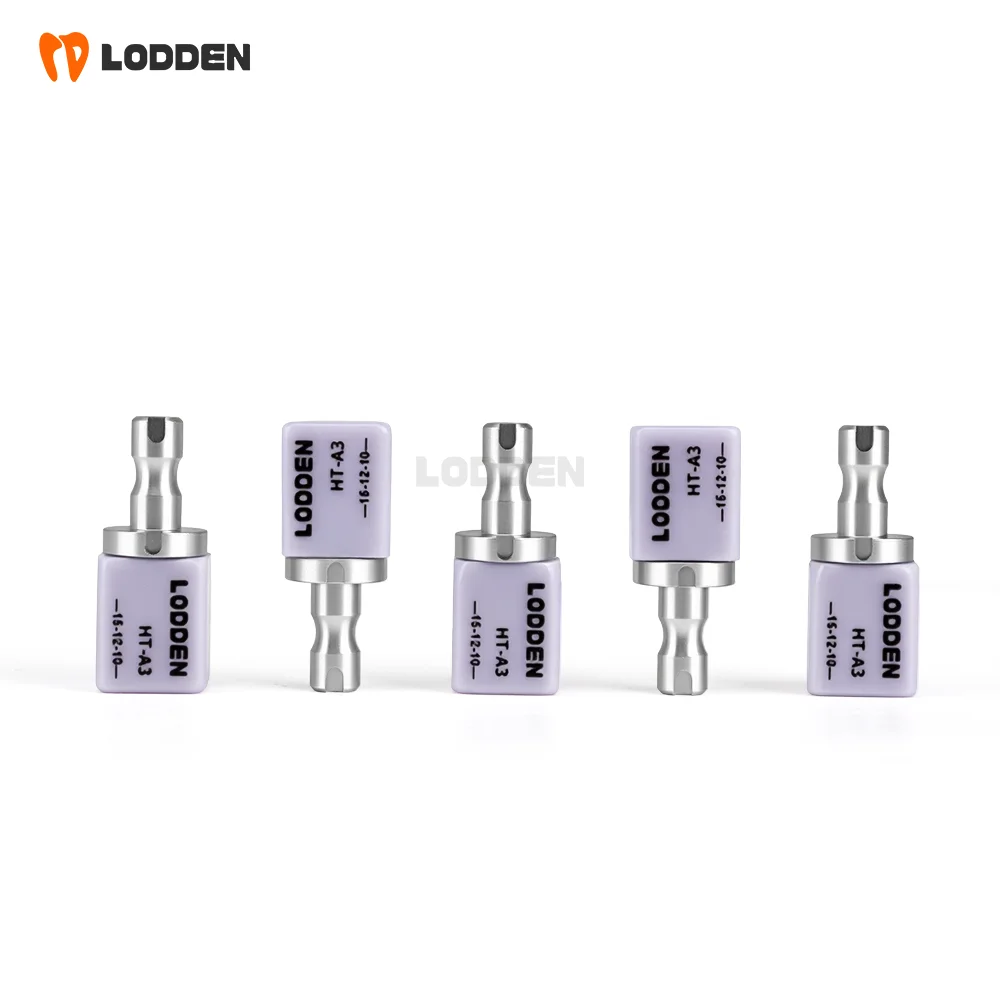 Lodden A16 Lithium Disilicate with Hole Glass Ceramic Block CAD CAM Dental Lab Material For Veneer Restoration