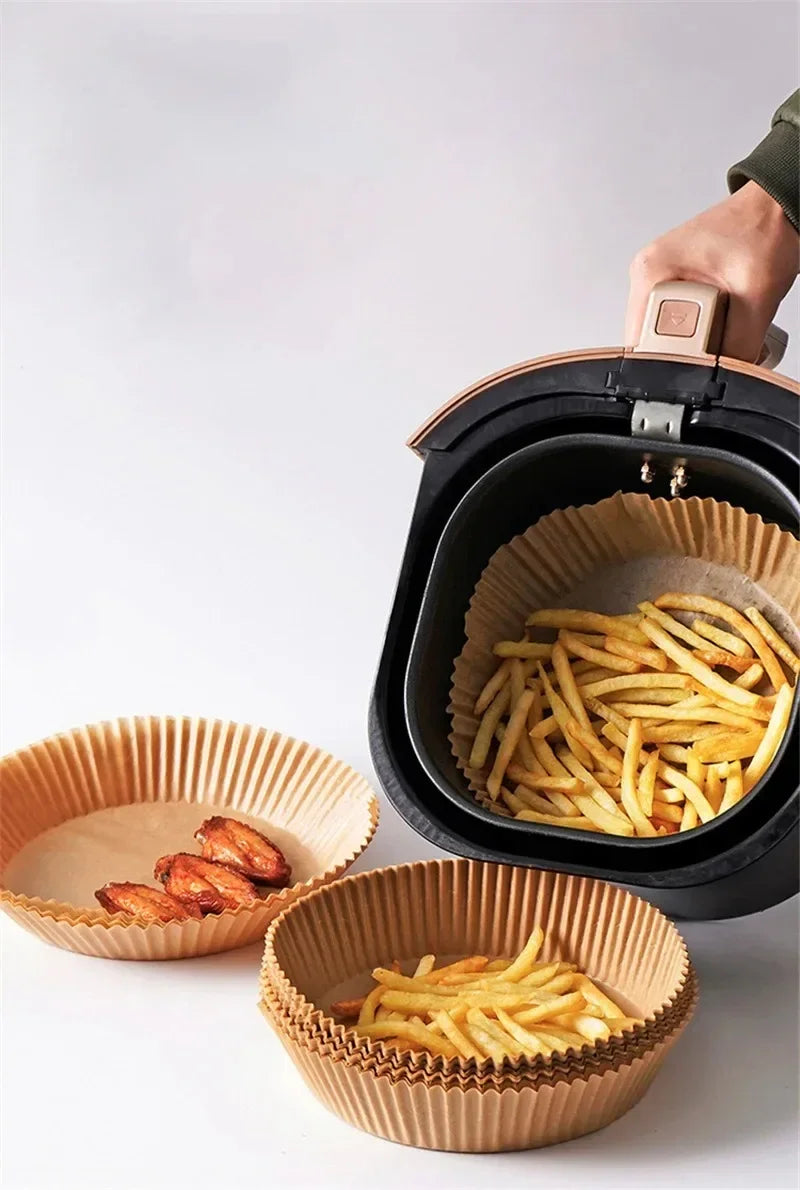 20-100Pcs Air Fryer Disposable Paper Liner Non-Stick Oil-proof Parchment Mat for Cooking Microwave Oven Sheets Special Baking