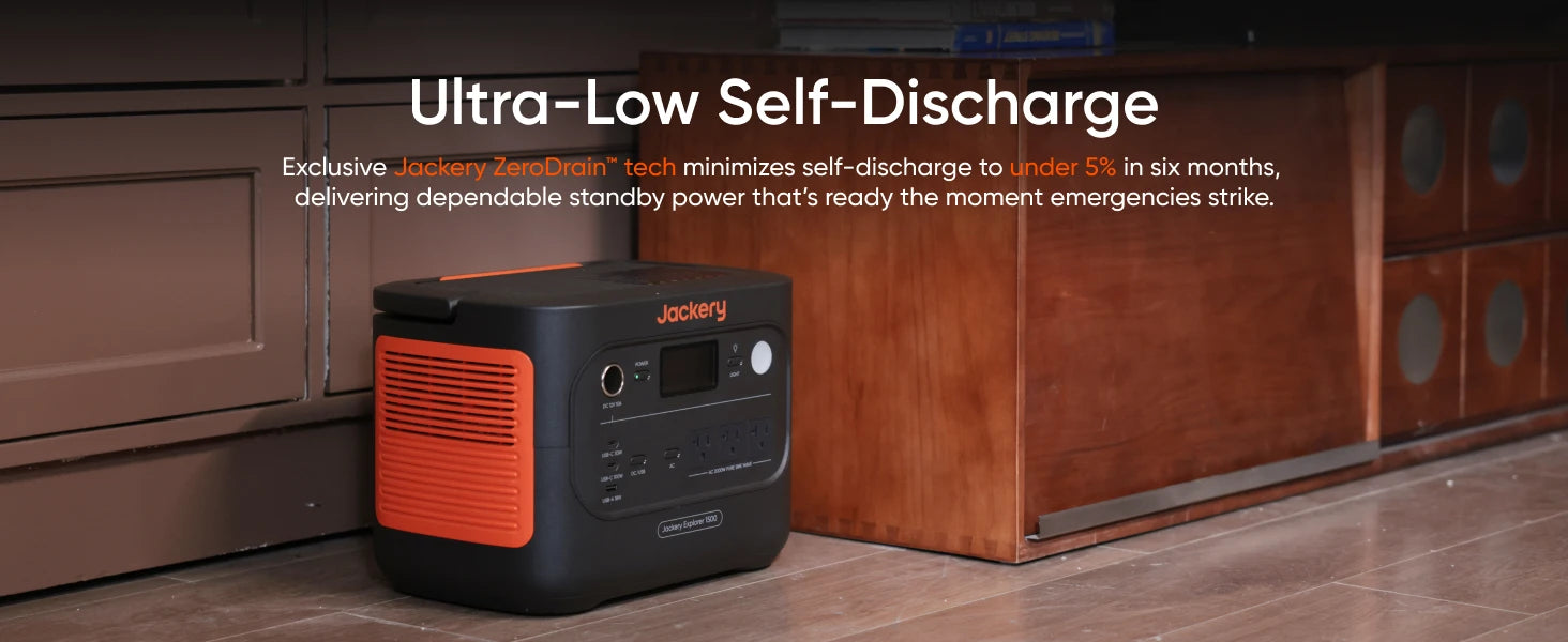 Jackery Explorer 1500 v2 with Low-temp Protection Bag , 1534Wh LiFePO4 Solar Generator, 2000W Power Station for Winter Camping