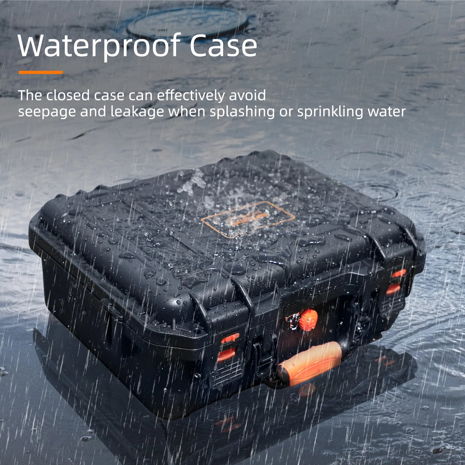 DJI Mini 5 Pro Carrying Case - Waterproof Hard Shell Black Tidesmit