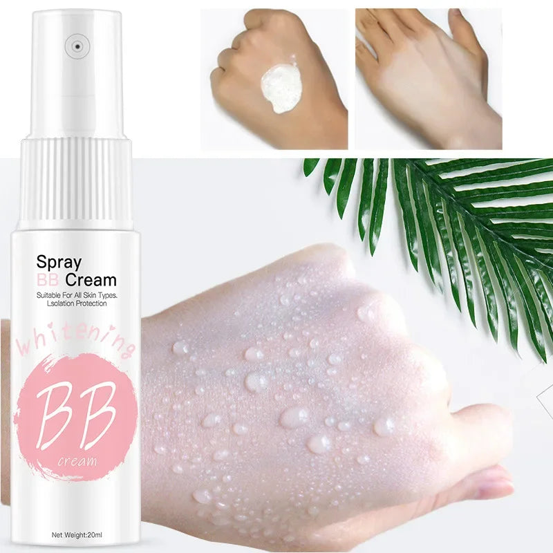 Tidesmit BB cream spray providing waterproof whitening and moisturizing coverage for a bright face makeup look
