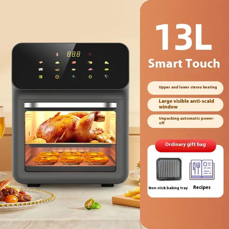 12L High Quality Multifuncional Commercial Smart Electric Digital Home air Fryer Silicone Pot