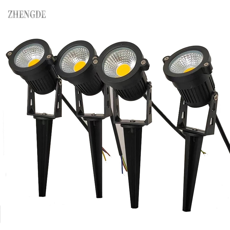 LED Garden Lights Outdoor Waterprof Lawn Lamp 220V110V12V 5W10W15W20W Landscape Spike Bulb IP65 Led Light Garden Path Spotlights