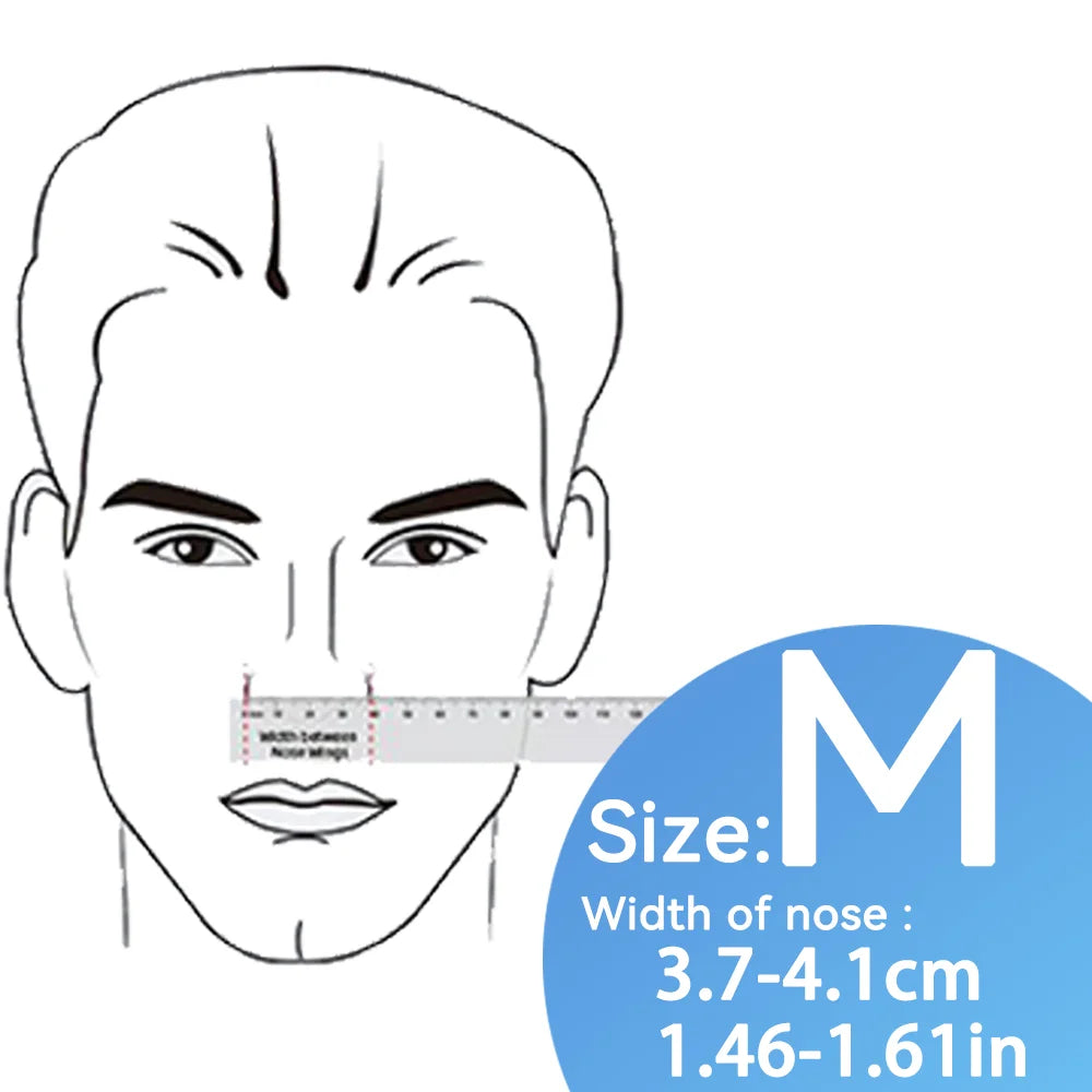 BMC N5B CPAP Mask Nasal Mask With Headgear For BIPAP Luna CPAP For Sleep Apnea Anti Snoring Forehead Support-free Design