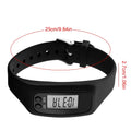LCD Pedometer Bracelet Step Counter Watch Time Display Silicone StepTracker Multi-Function Fitness Watch For Adults Kids