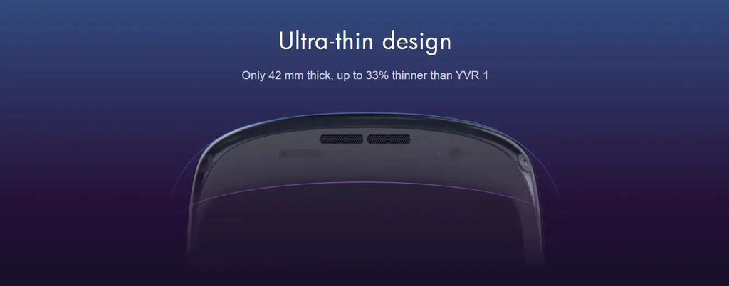 Tidesmit 4K VR Headset with 42mm Pancake Lens - YVR 2 Model Tidesmit