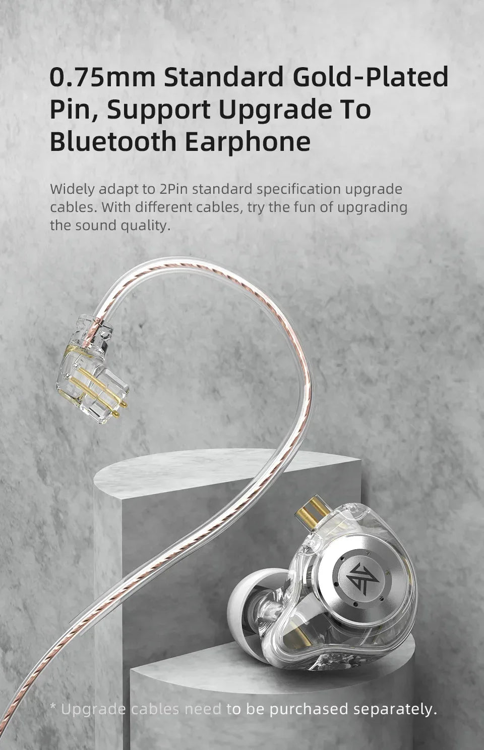 KZ EDX Pro In-Ear Monitors | Tidesmit HiFi Bass Wired Earbuds Tidesmit