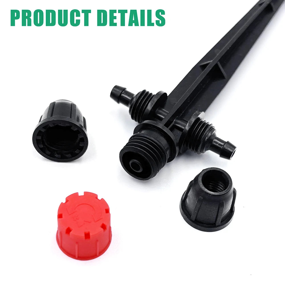 Garden Drip Irrigation 1/ 4'' Spiked Sprinkler Automatic Watering System Kit for Bonsai Pot Plant Flower Vegetable Greenhouse