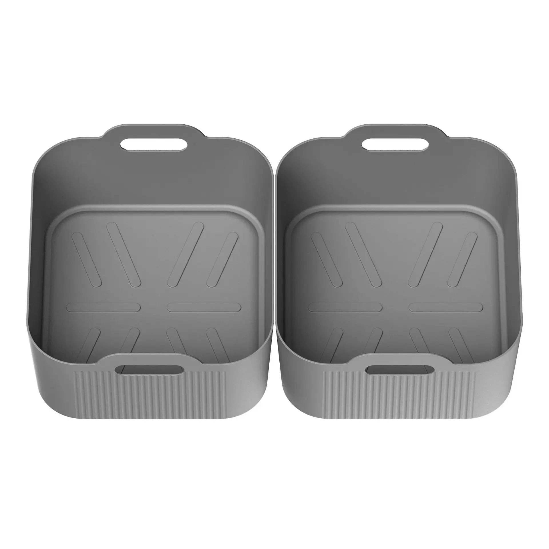 3Pcs Air Fryer Tray Silicone Mold For Ninja Af500 Air Fryer Liner Basket Reusable Oven Baking Tray Non-Stick Pizza Grill Pan