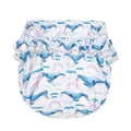 HappyFlute New Print 3Sizes 6-25Kg Soft Waterproof Swimming Pants Flower Wavy Edge Baby Girl's Printed Cloth Diaper Beach Pants