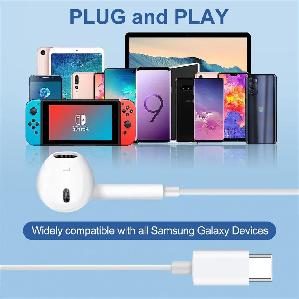 Wired In-Ear Headphones for Xiaomi, Samsung, Android by Tidesmit Tidesmit