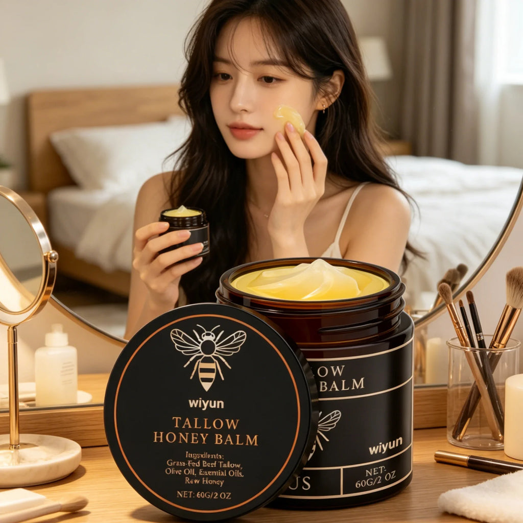 Wiyun Tallow Honey Balm Long Lasting Hydration Relieve Dry Rough Skin Soft Smooth Gentle Formula Beef Tallow Moisturizing Balm