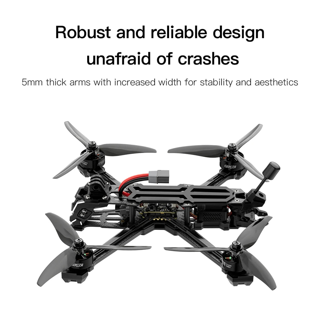 FPV Freestyle Drone 5 Inch Analog X-Frame ELRS System by Tidesmit Tidesmit