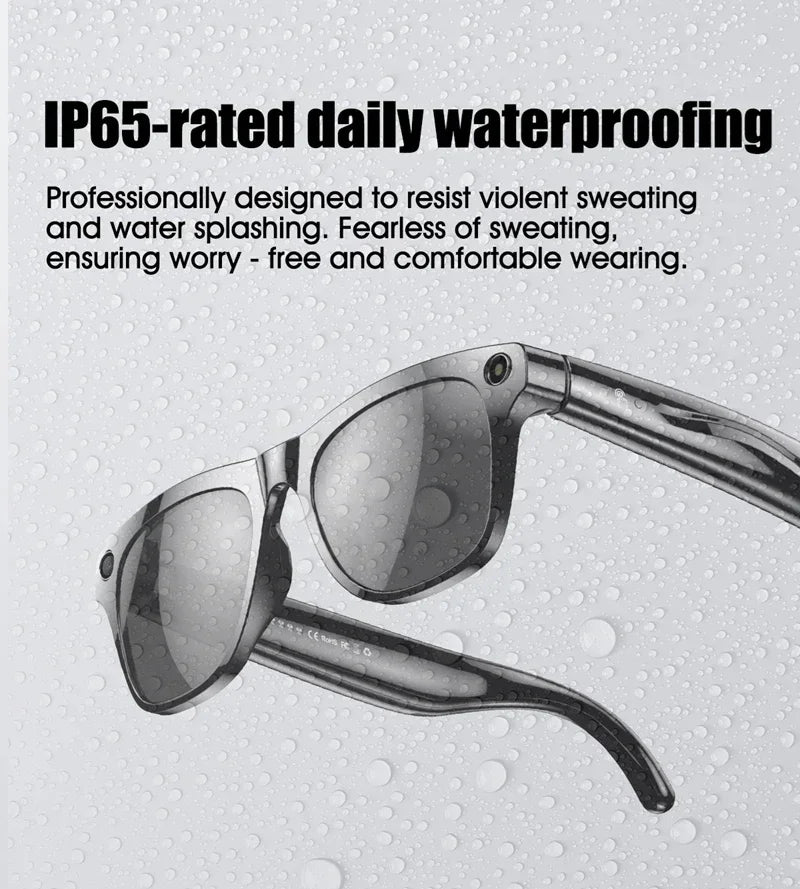 AI Smart Glasses with 8K Camera & Bluetooth Audio - Tidesmit Tidesmit
