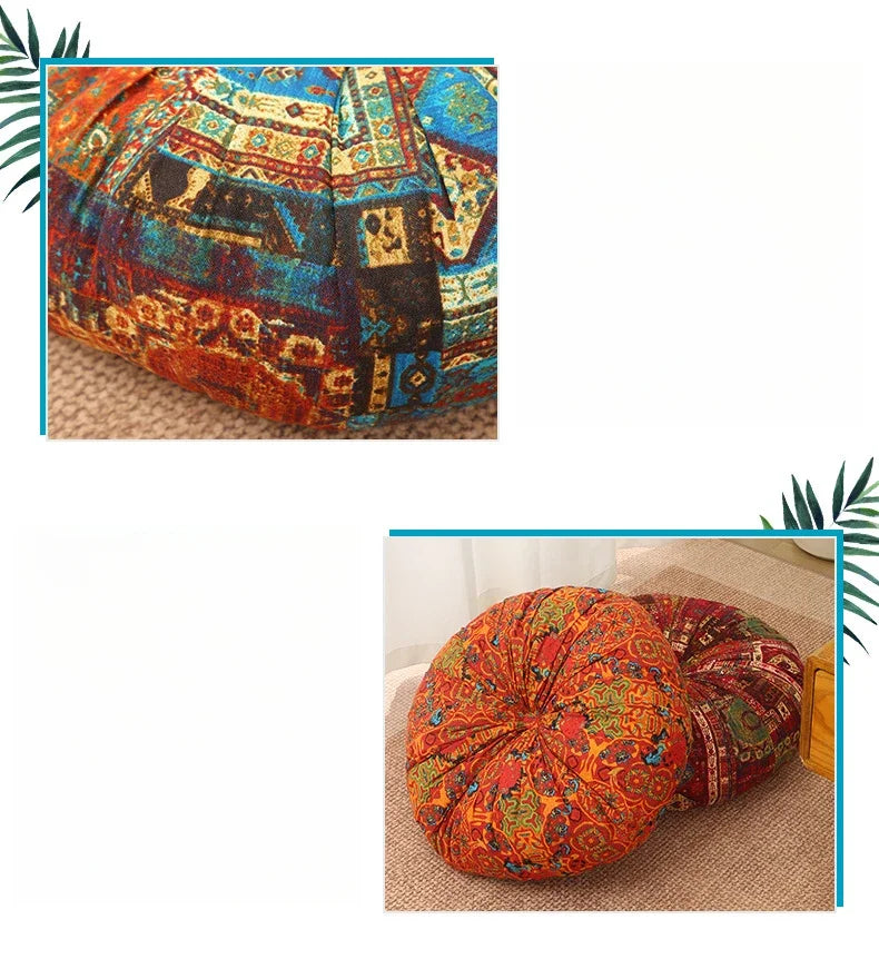 Bay Window Tatami Mats Futon Pumpkin Mats Multi-colored Cushions Thickened Lazy Butt Mats Chair Cushion  Floor Cushion Futon