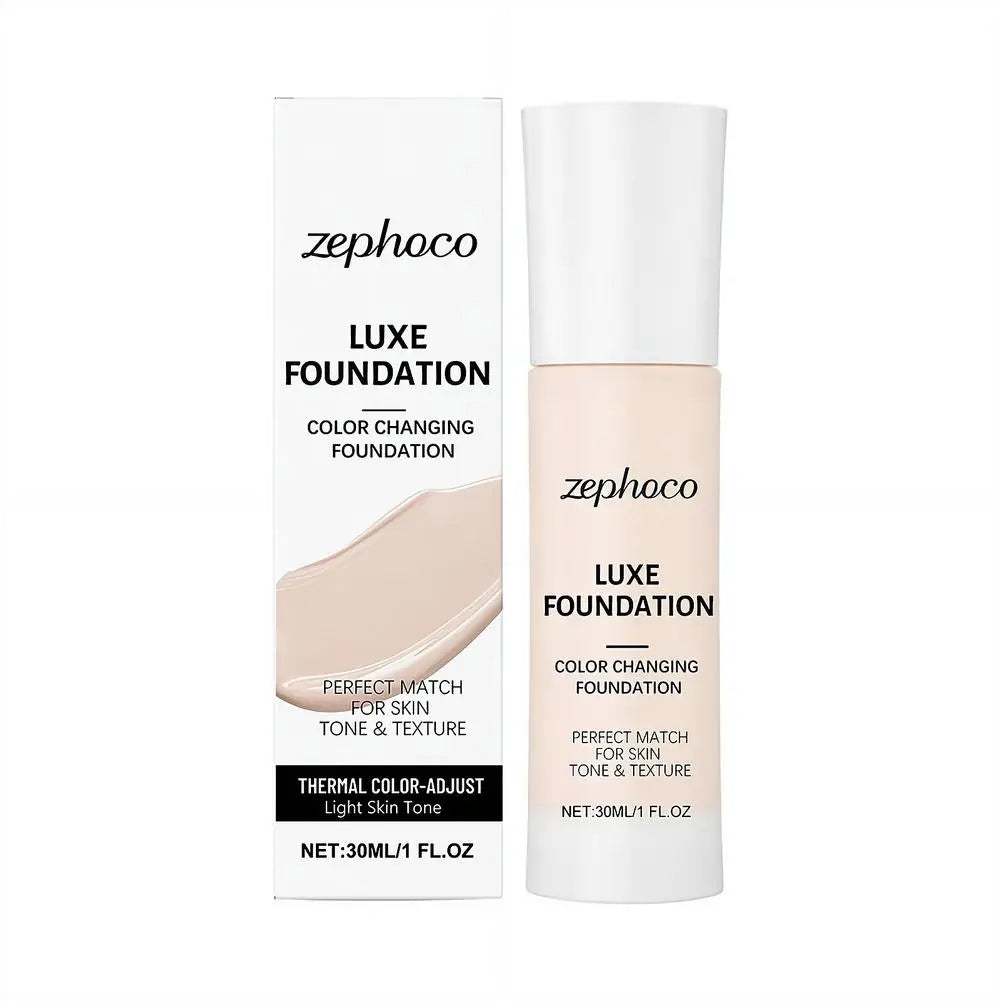 Tidesmit Zephoco Luxe thermal color changing foundation liquid base texture close up
