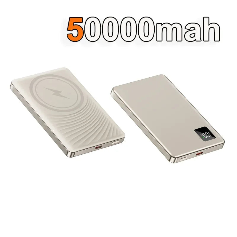 Tidesmit Magnetic Portable Charger 100000mAh PD Fast Power Bank Gray 50000mah Tidesmit