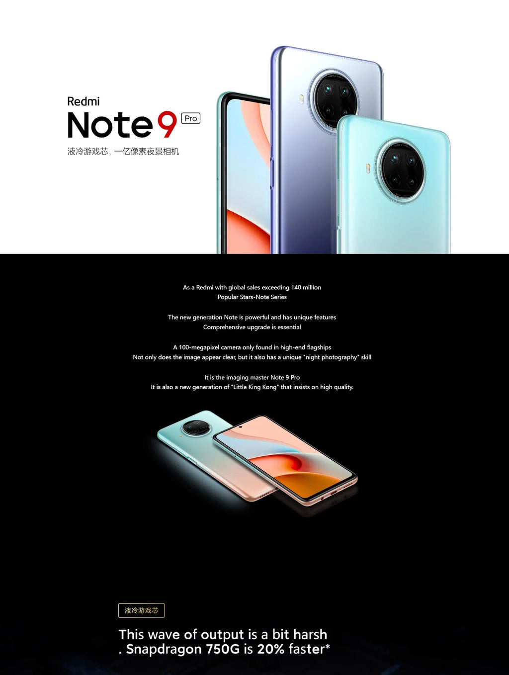 Xiaomi  Global Firmware Redmi Note 9 Pro 5G Smartphone  108MP 4820mAh Qualcomm Snapdragon 750G  6.67-inch 33W used phone - Tidesmit