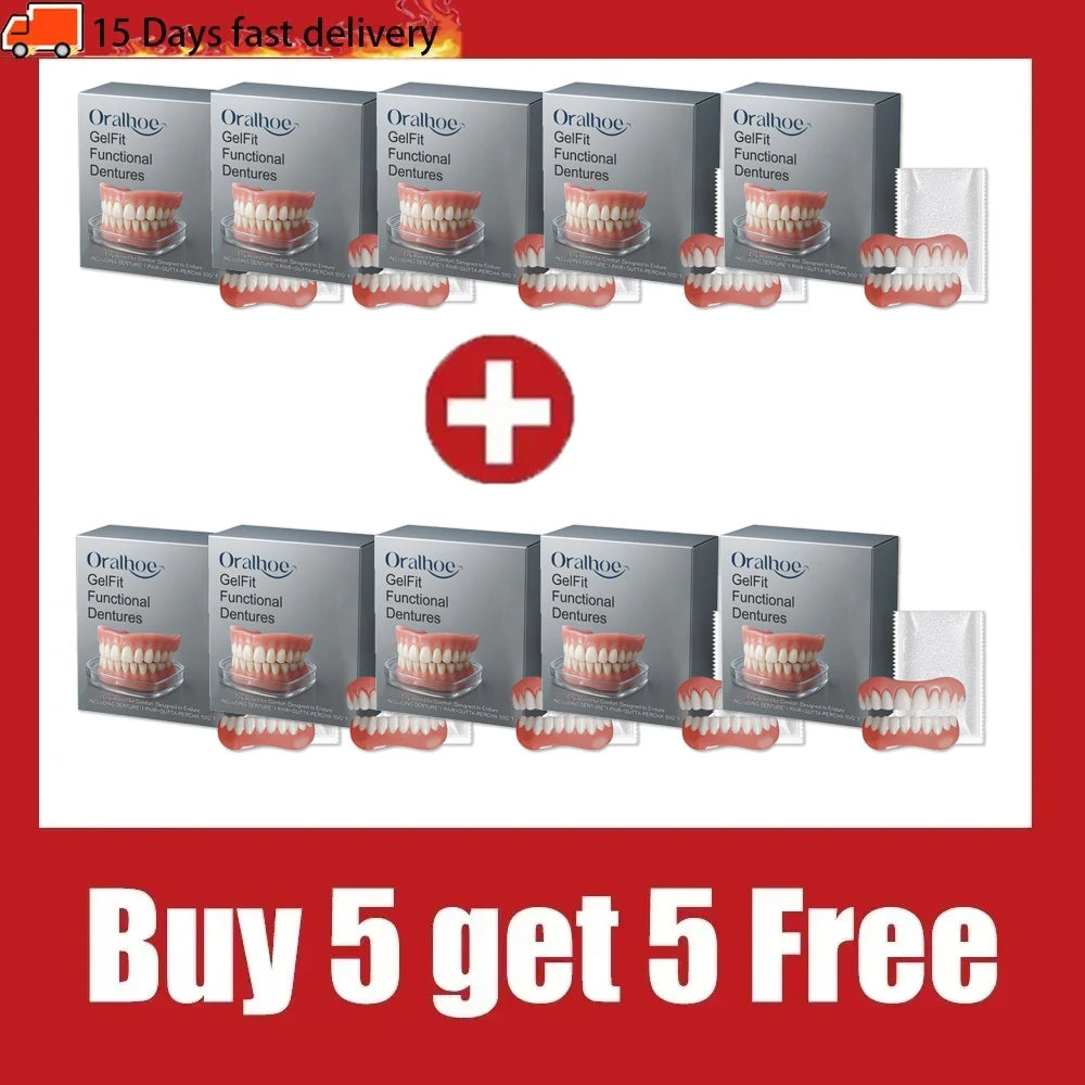 Tidesmit realistic silicone fake teeth kit for gap filling and comfortable upper lower orthodontic aesthetics