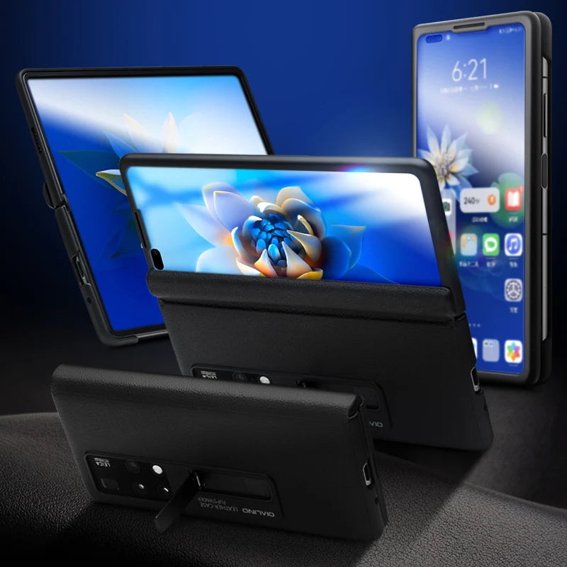 Huawei Mate X2 Leather Case: Slim Shock-Absorbing Flip Cover Tidesmit