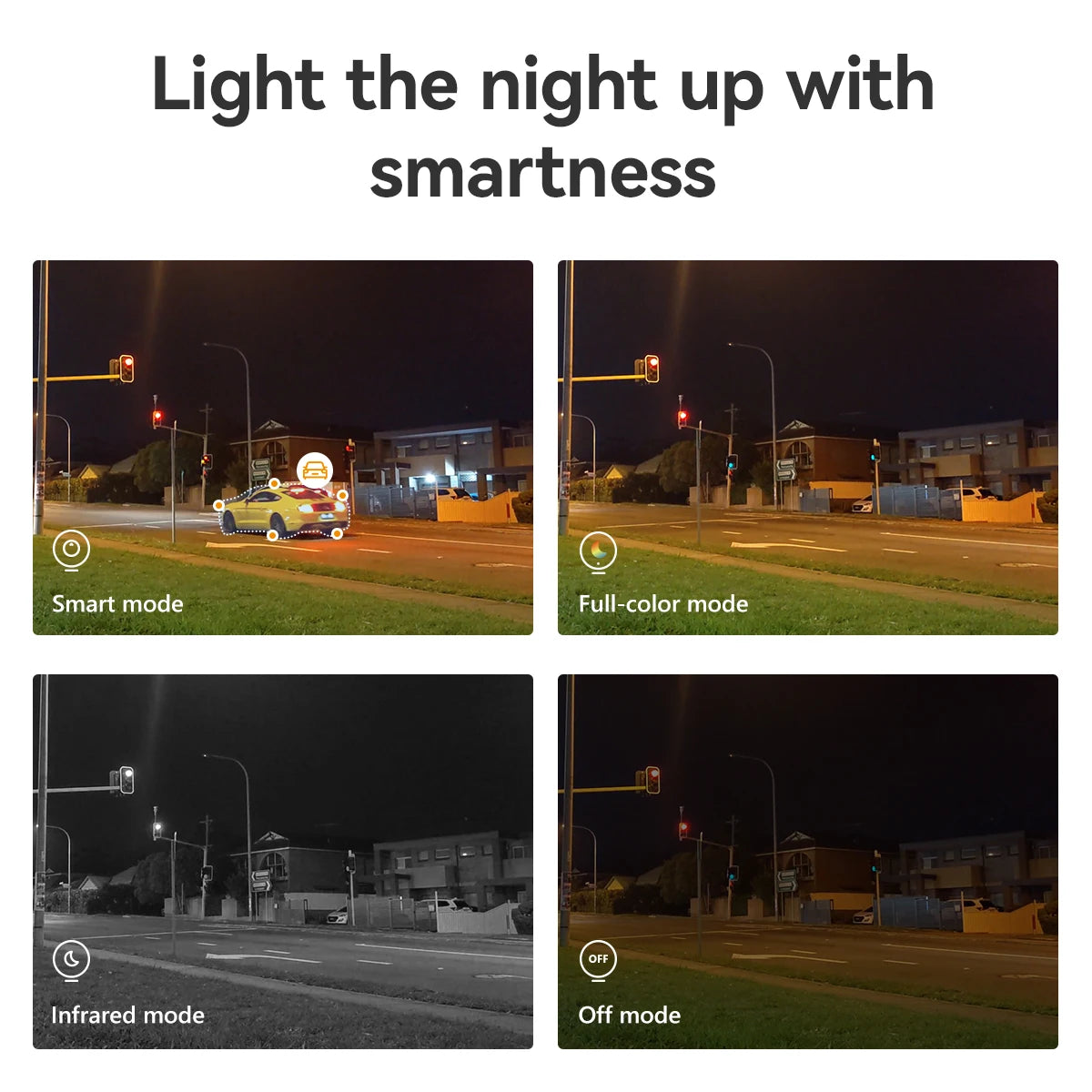 IMOU Cruiser SC 3MP WiFi Camera Red-Blue Warning Lights Outdoor Security Camera Full-Color Night Vision AI Human Detection IP66