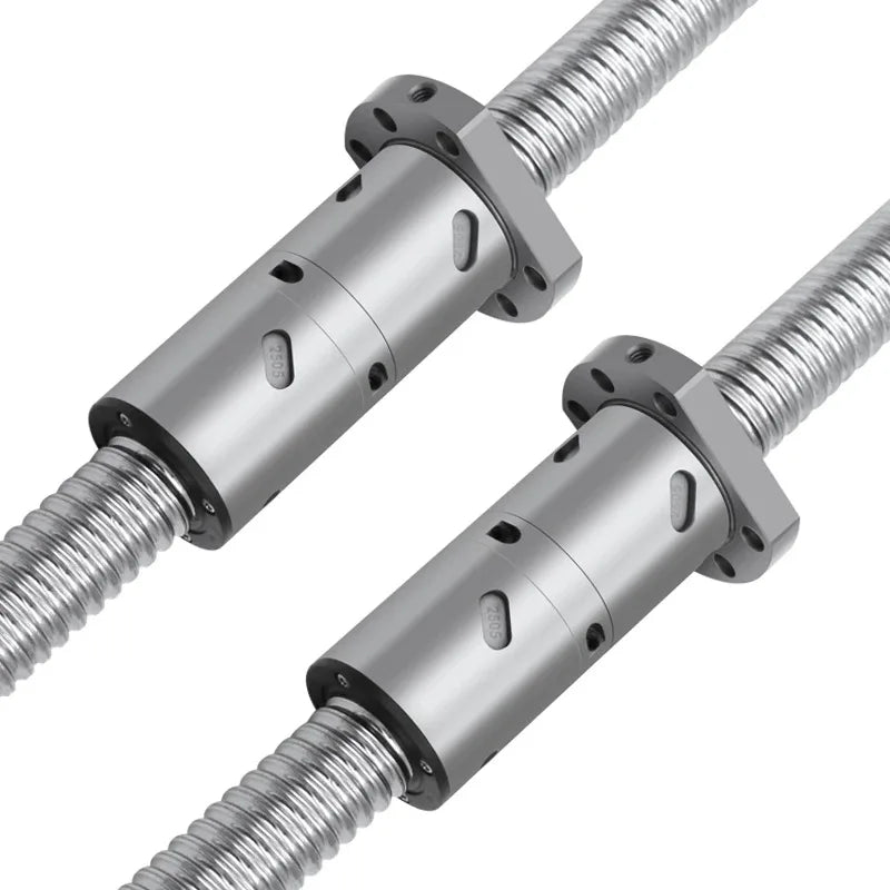 High Precision C5 1204 1605 2005 2505 3205 2510 3210 Roller Ball Screw 1100 1500 1800 2000 Single Double Ball Nut For CNC Parts