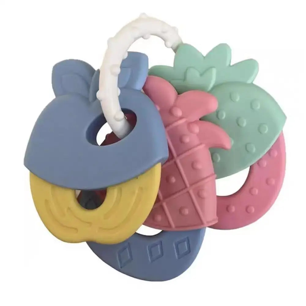 Baby Teether Toys Chew Toy for Babies 3 6 12 Month Newborn Food Grade Silicone Teether Rattle Baby Development Soft Teething Toy