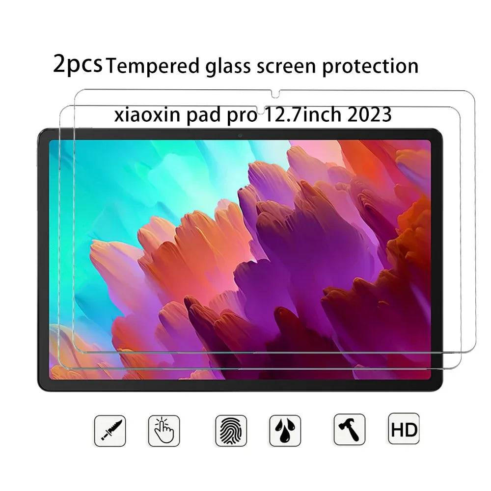 Tempered Glass Screen Protector for Lenovo Xiaoxin Pad - 2-Pack 9H Hardness Xiaoxinpad pro2023 Tidesmit