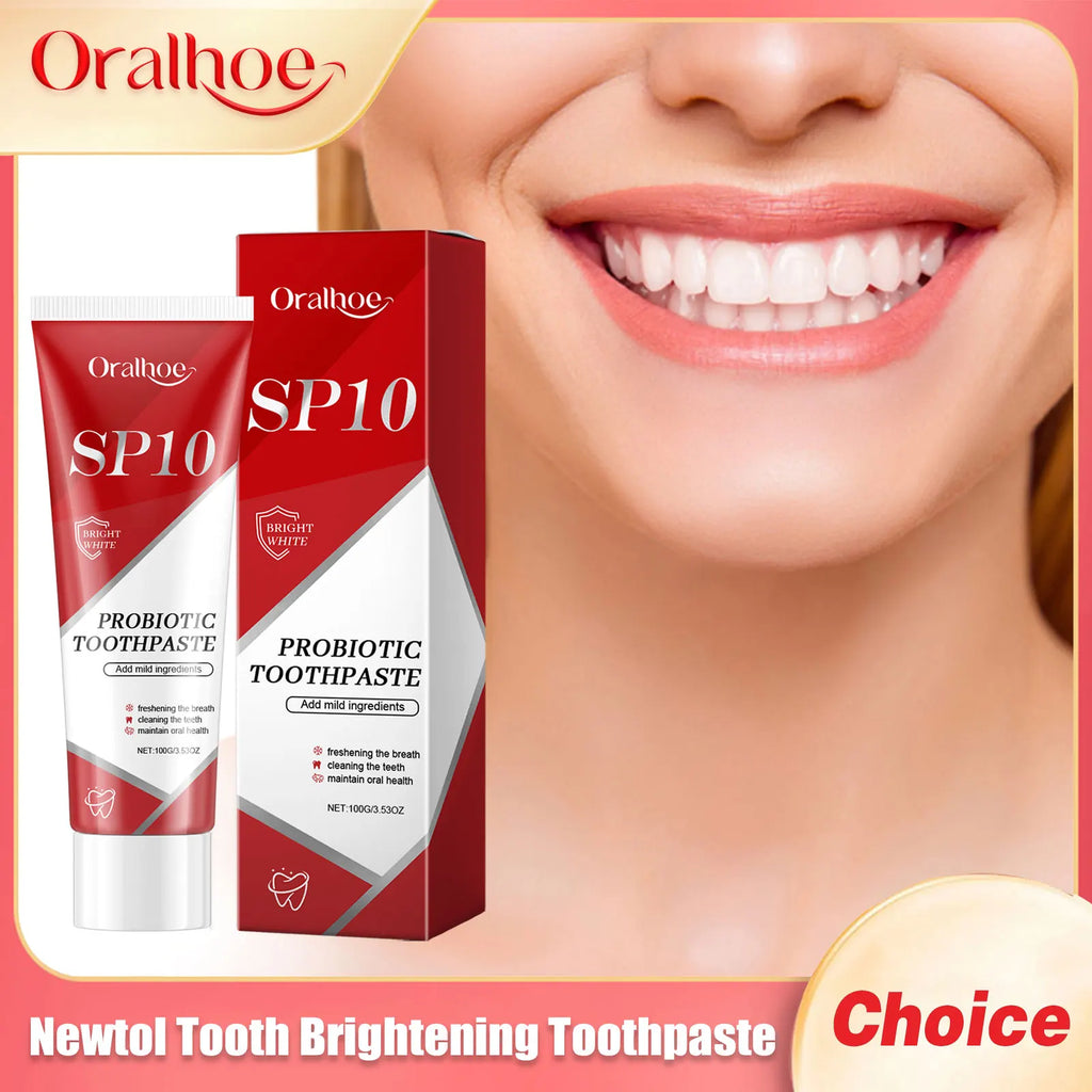 Tidesmit SP-10 Probiotic Whitening Toothpaste for plaque removal and fresh breath oral hygiene care