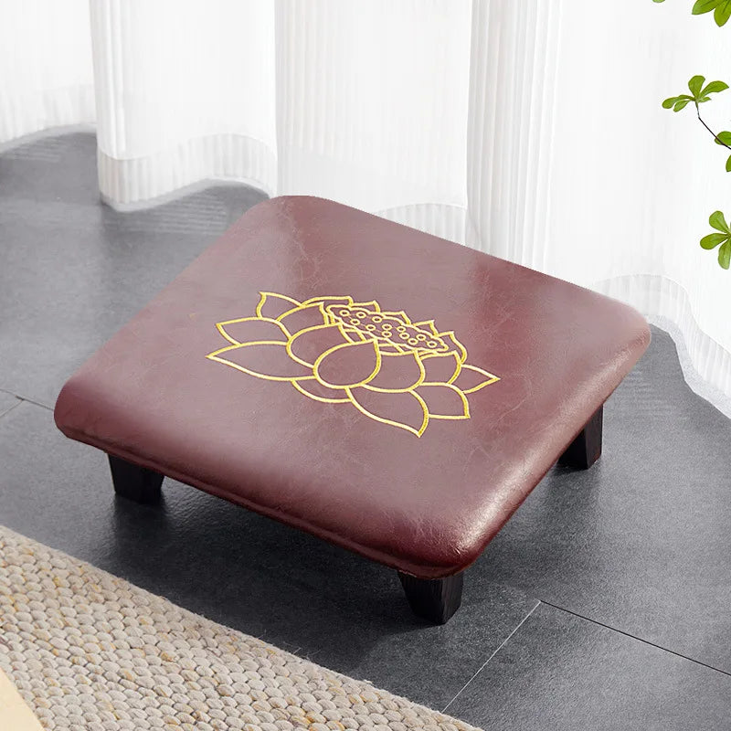 Solid Wood Stool Cushion Household Meditation Temple Kowtow Bay Window Futon Pad Lotus Seat Cushion