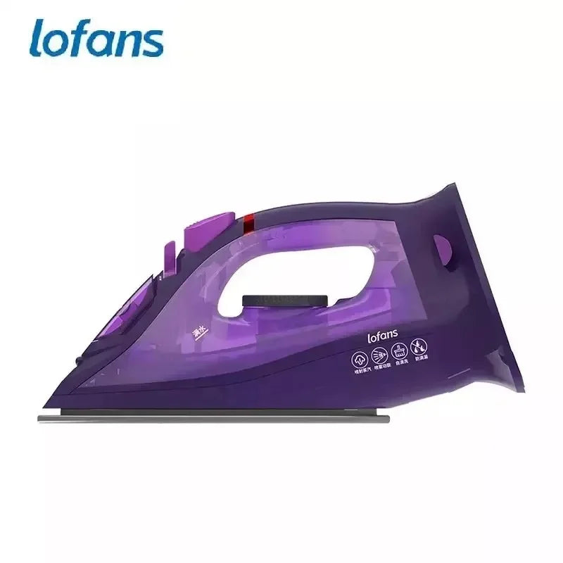 Tidesmit Lofans YD-012V cordless steam iron showing water tank and ergonomic handle design from side angle