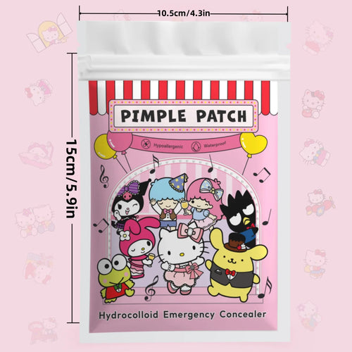 Tidesmit 100PCS Hello Kitty hydrocolloid acne patches for invisible blemish concealing and cute face decoration