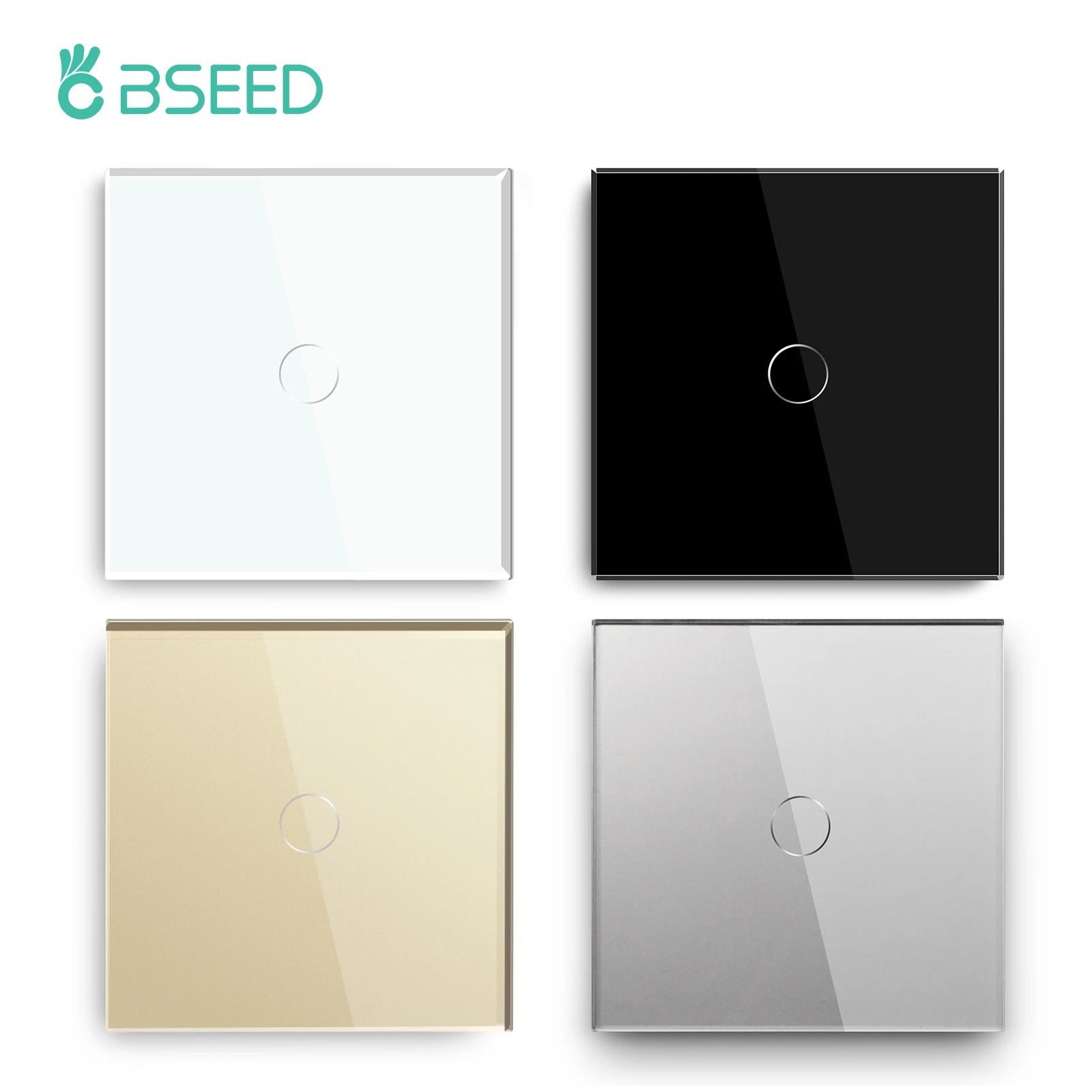 Crystal Glass WiFi Smart Light Switch | App-Controlled Wall Mount Tidesmit