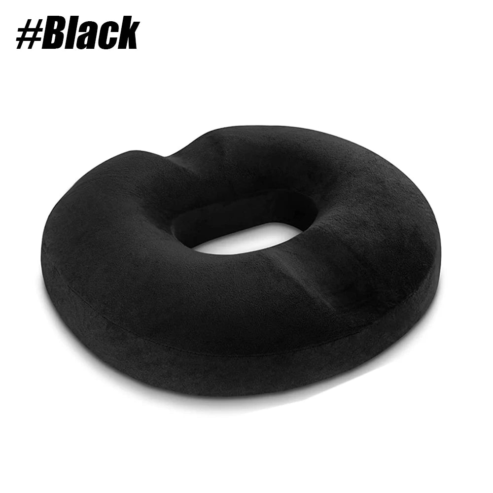 Donut Pillow Seat Cushion - Memory Foam for Tailbone Pain Relief (Garnet) Massage Cushion Garnet Tidesmit