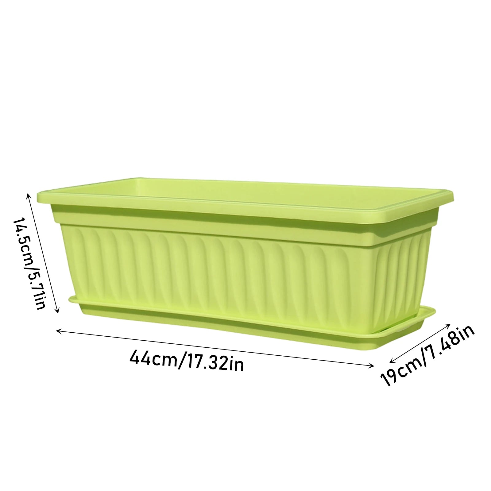 Plastic Vegetable Planters Rectangular Flowerpots For Balcony Indoor Gardening Breathable Plants Pots Garden Tools