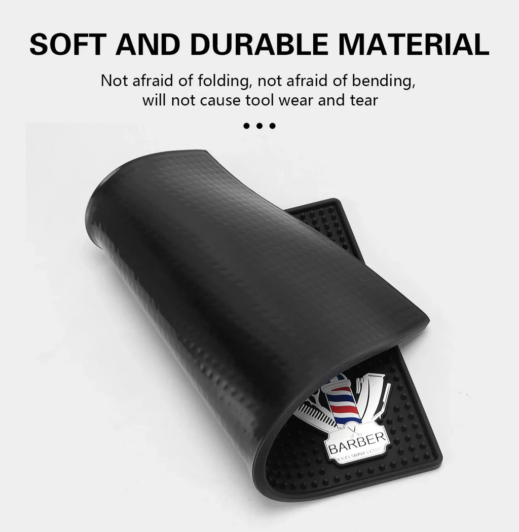 Barber Station Mat - Heat Resistant Non-Slip Tool Pad | Tidesmit Massage Chairs Tidesmit