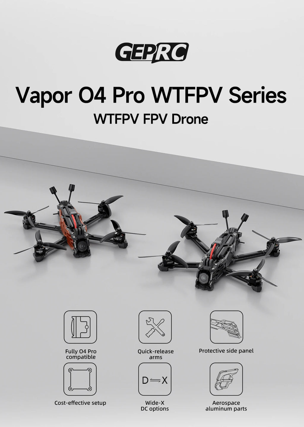 FPV Racing Drone 6 Inch O4 Air Unit Quadcopter Tidesmit X6 Series Tidesmit