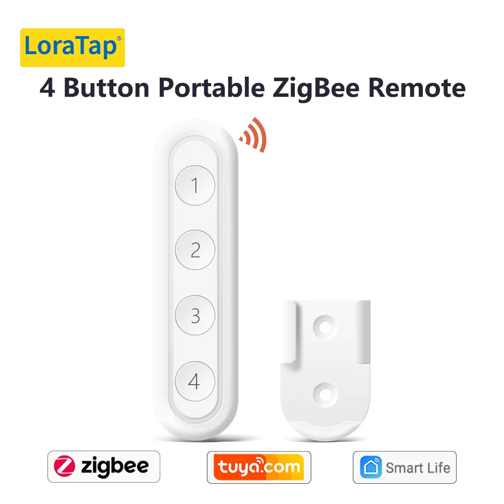 ZigBee Smart Scene Switch Wireless Remote Controller | Tidesmit EU 4 Gang ZigBee Remote China Mainland Tidesmit