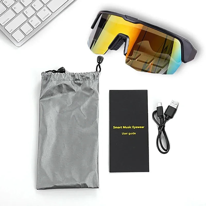 Polarized Bluetooth Audio Cycling Sunglasses | Silver & Gold Options Tidesmit