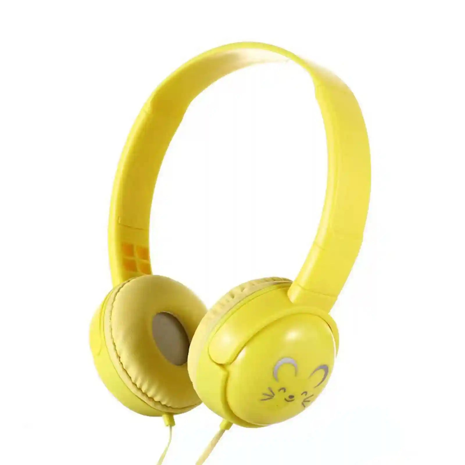 Wired Over-Ear Headphones for Kids with Mic, Adjustable Fit, Blue Yellow Tidesmit